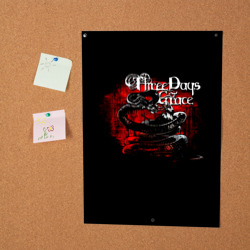 Постер Three Days Grace змея и ворон - фото 2
