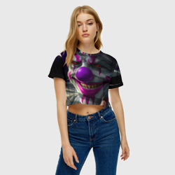 Женская футболка Crop-top 3D Free Fire - Клоун - фото 2