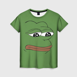 Женская футболка 3D Лягушонок Pepe грустит