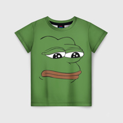 Детская футболка 3D Лягушонок Pepe грустит