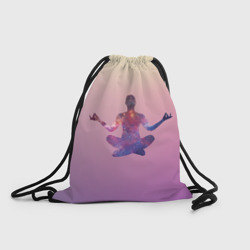 Рюкзак-мешок 3D Поза лотоса в йоге