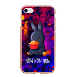Чехол на Айфон 6 Плюс / 6S Плюс Кролик с мандаринами - Nom nom nom