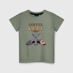 Детская футболка хлопок Культ кофе