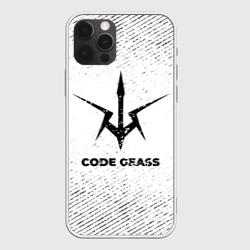 Чехол для iPhone 12 Pro Code Geass с потертостями на светлом фоне