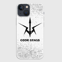 Чехол для iPhone 13 mini Code Geass с потертостями на светлом фоне