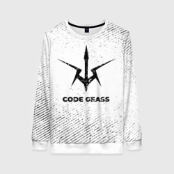 Женский свитшот 3D Code Geass с потертостями на светлом фоне