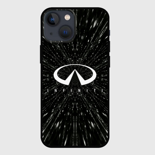 Чехол для iPhone 13 mini с принтом Эмблема Инфинити, автомобильная тема, вид спереди #2
