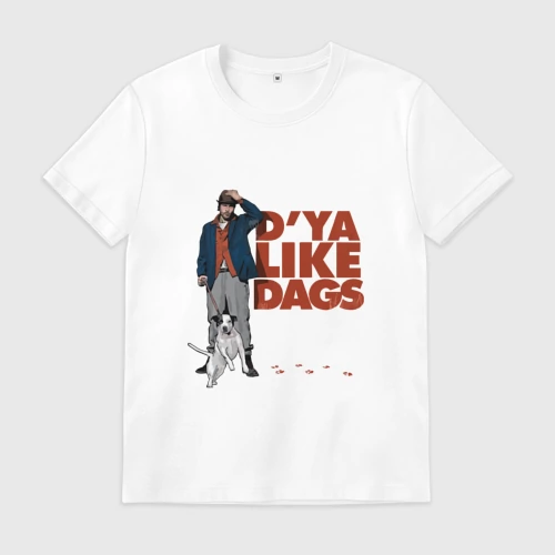 Мужская футболка хлопок с принтом Микки Онил Snatch, вид спереди #2