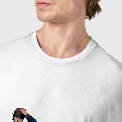 Мужская футболка хлопок с принтом Микки Онил Snatch, фото #4