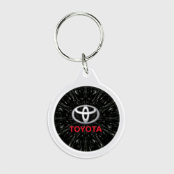 Брелок круглый Тойота, эмблема, автомобильная тема