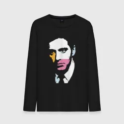 Мужской лонгслив хлопок Аль Пачино pop art