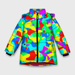 Зимняя куртка для девочек 3D Форма маляра - кляксы