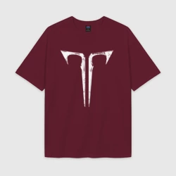 Женская футболка Oversize хлопок texturе Lost ark logo