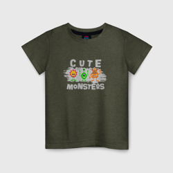 Мультяшный монстры – Детская футболка хлопок с принтом купить со скидкой в -20%