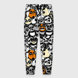 Мужские брюки 3D Злобные панды
