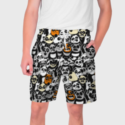 Мужские шорты 3D Злобные панды