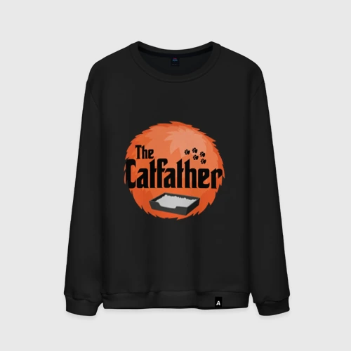 Мужской свитшот хлопок Cat father