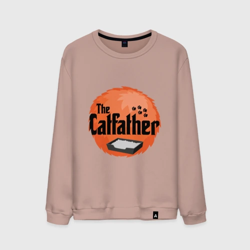 Мужской свитшот хлопок Cat father