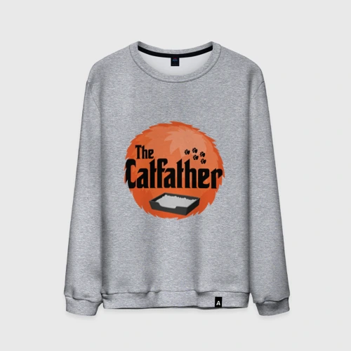 Мужской свитшот хлопок Cat father