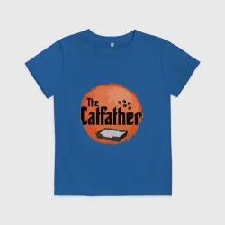 Детская футболка хлопок Cat father