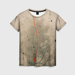 Тёмное дерево, туман и краски – Женская футболка 3D с принтом купить со скидкой в -23%
