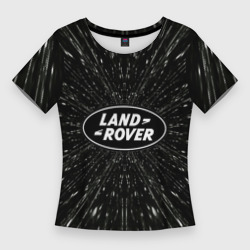 Женская футболка 3D Slim Ленд Ровер эмблема - автомобильная тема