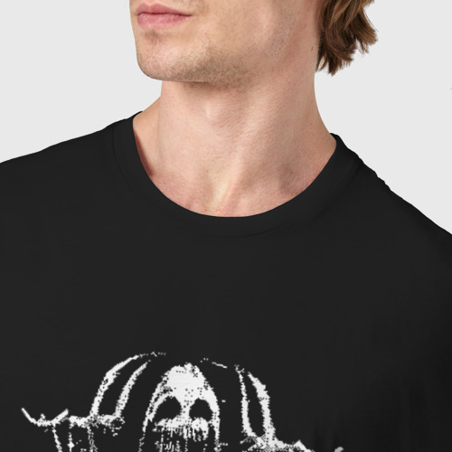 Мужская футболка хлопок с принтом Black Metal - Darkside, фото #4