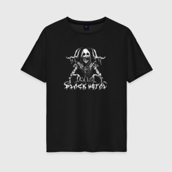 Женская футболка хлопок Oversize Black Metal - Darkside