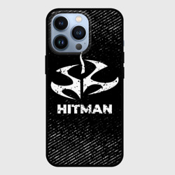 Чехол для iPhone 13 Pro Hitman с потертостями на темном фоне