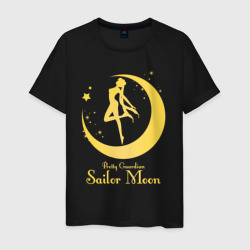 Мужская футболка хлопок Sailor Moon gold