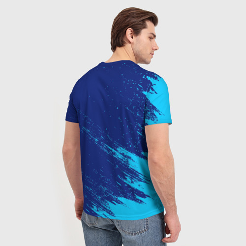 Мужская футболка 3D с принтом Шура геймер, вид сзади #2