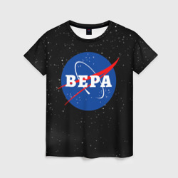 Женская футболка 3D Вера НАСА космос