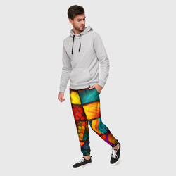 Мужские брюки 3D Лоскутная мозаика - пэчворк - фото 2