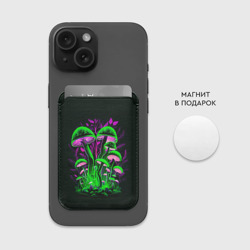 Картхолдер Magsafe магнитный Фантастические кислотные грибы - фото 2