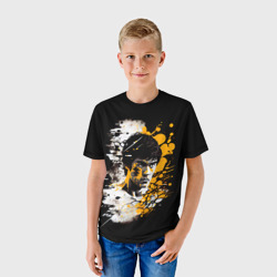 Детская футболка 3D Брюс Ли в стиле поп арт - фото 2