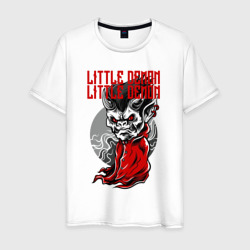 Маленький демон в рубашке – Мужская футболка хлопок с принтом купить со скидкой в -20%