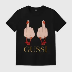Мужская футболка хлопок Два весёлых гуся - Gussi - fashion 2055