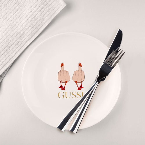 Тарелка Два весёлых гуся - Gussi - fashion 2055 - фото 2