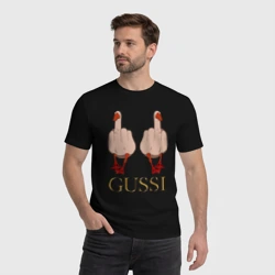 Мужская футболка хлопок Два весёлых гуся - Gussi - fashion 2055 - фото 2