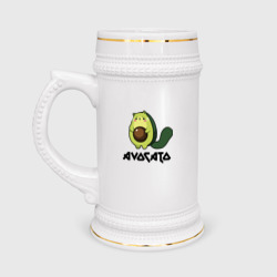 Avocado - avocato joke – Кружка пивная с принтом купить