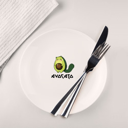 Avocado - avocato joke – Тарелка с принтом купить