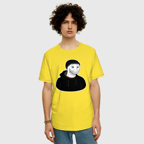 Мужская футболка хлопок Oversize Doоmer, цвет желтый - фото 3