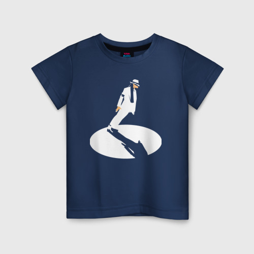 Детская футболка из хлопка с принтом Michael Jackson - Legend, вид спереди №1