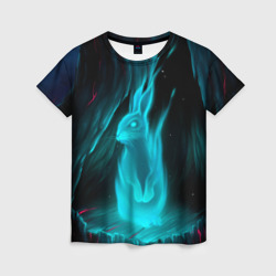 Женская футболка 3D Дух кролика