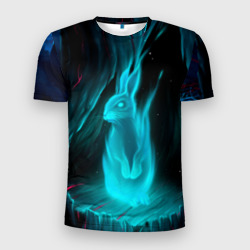 Мужская футболка 3D Slim Дух кролика