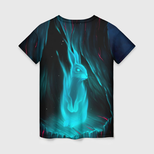 Женская футболка 3D Дух кролика, цвет 3D печать - фото 2