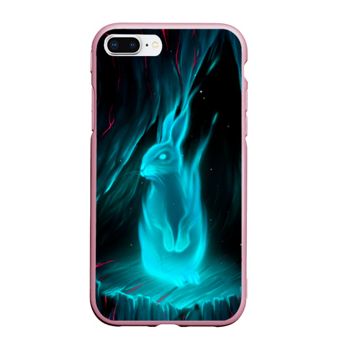 Чехол для iPhone 7Plus/8 Plus матовый Дух кролика, цвет розовый