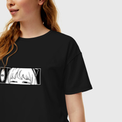 Женская футболка хлопок Oversize Аня форджер - Хехе - фото 2