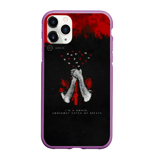 Чехол для iPhone 11 Pro Max матовый Goner - Twenty One Pilots, цвет фиолетовый