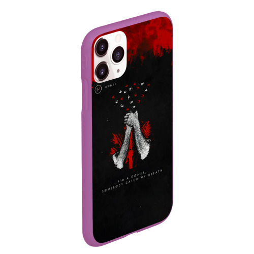 Чехол для iPhone 11 Pro Max матовый Goner - Twenty One Pilots, цвет фиолетовый - фото 3